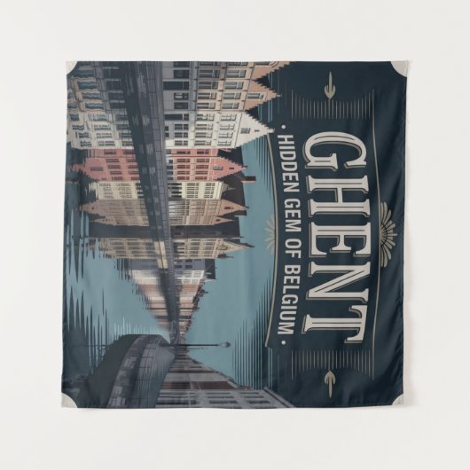 Ghent – Hidden Gem of Belgium タペストリー (正面(横))