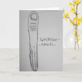 Gherkinの挨拶状 カード (黄色い花)