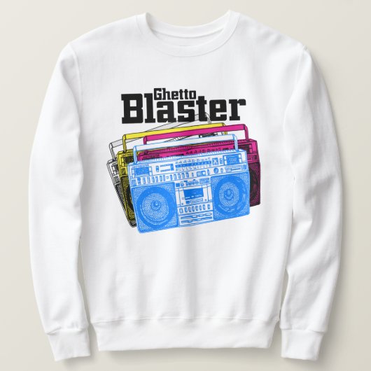 Ghetto Blaster スウェットシャツ (デザイン正面)
