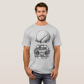 Ghettoblaster Brain Explosion Illustration  Tシャツ (正面フル)