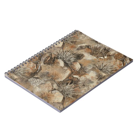  Ghillie Suit Camouflage Desert ノートブック (左側)