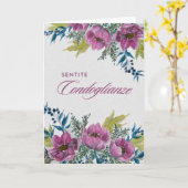 Ghirlanda di Anemoni – Sentite Condoglianze カード (黄色い花)