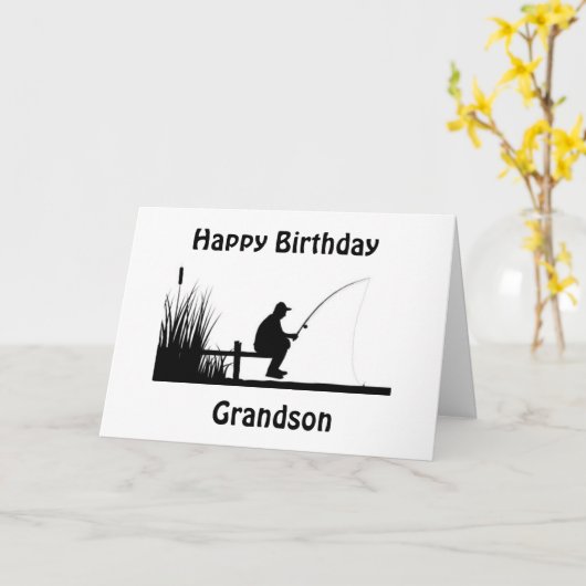 *GHON*お客様のカー最高のドの魚釣り日のみ カード (黄色い花)