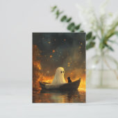 Ghost and a Cat in a Boat ポストカード (スタンド正面)