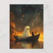 Ghost and a Cat in a Boat ポストカード (正面)