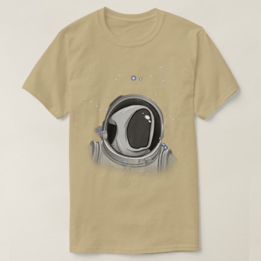Ghost Astronaut Space Halloween Astronaut Ghost Tシャツ (デザイン正面)