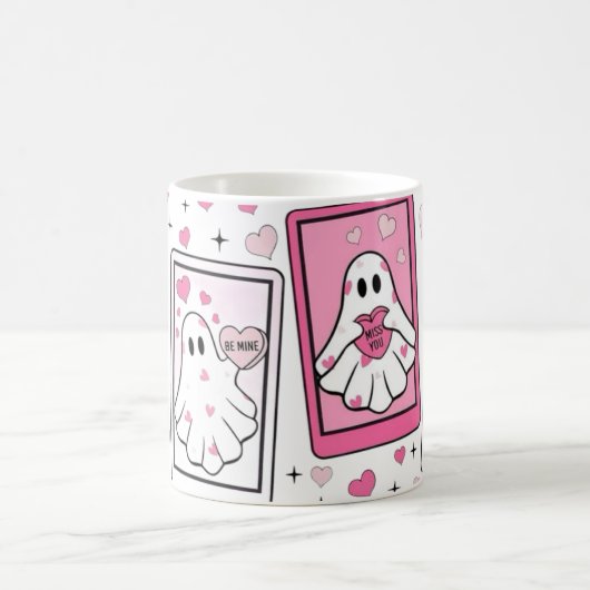 Ghost Bae Mug – Cute Spooky Coffee Cup コーヒーマグカップ (中央)