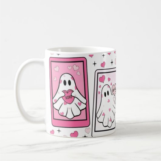Ghost Bae Mug – Cute Spooky Coffee Cup コーヒーマグカップ (左)