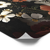 Ghost Bathtub Floral Portrait, Dark Academia ポスター (角)