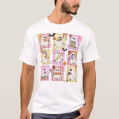 Ghost Book Reading Halloween Books Lover Teacher Tシャツ (正面)