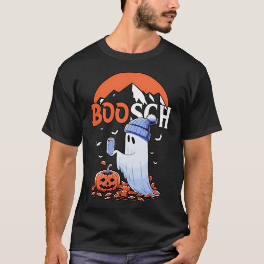 Ghost Boosch Beer Halloween Pullover Tシャツ (正面)