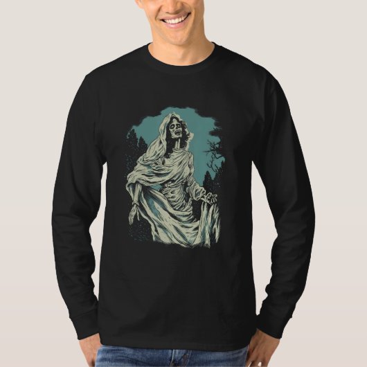 Ghost Bride La Llorona by Haunted Horror Halloween Tシャツ (正面)