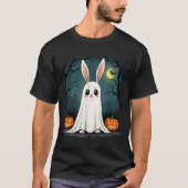 Ghost Bunny Halloween Boohop Ghost Bunny Tシャツ (正面)