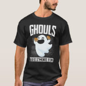 Ghost Camping Halloween Ghouls Have SMore Fun Cost Tシャツ (正面)