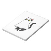 Ghost Cat Classic T-Shirt_2 ノートパッド (回転)