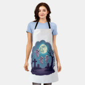 Ghost Cat Parade エプロン (着用した状態)