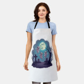 Ghost Cat Parade エプロン (着用した状態)