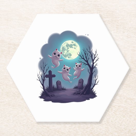Ghost Cat Parade ペーパーコースター (正面)