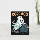 Ghost Code Boo In The Icu Nursing Gift For Hallowe カード (正面)
