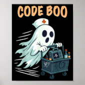Ghost Code Boo In The Icu Nursing Gift For Hallowe ポスター (正面)
