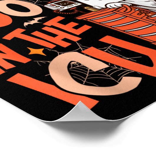 Ghost Code Boo In The Icu Nursing Nurse Halloween  ポスター (角)