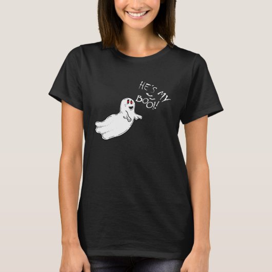 Ghost Couples Halloween Costume matching Tシャツ (正面)