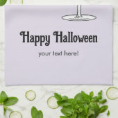 Ghost & Creepy Party Cocktail キッチンタオル (折り畳み)