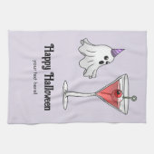 Ghost & Creepy Party Cocktail キッチンタオル (横)