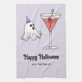 Ghost & Creepy Party Cocktail キッチンタオル
