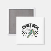 Ghost Cycling Bicycle Bike Retro Halloween Party C マグネット (正面/裏面)