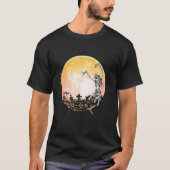 Ghost Dancing Witch Skeletal in a Graveyard Tシャツ (正面)