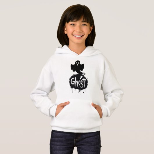 Ghost – Dark Horror Dripping Text Art (正面フル)