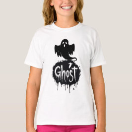 Ghost – Dark Horror Dripping Text Art Tシャツ