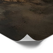 Ghost Drinking Coffee In Fall Forest Print, Ghost ポスター (角)