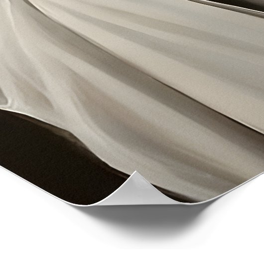 Ghost Drinking Coffee Print, Ghost Tea Whimsical ポスター (角)