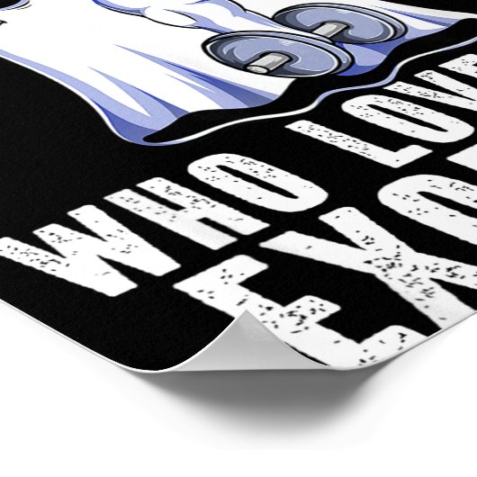 Ghost Funny Gym Workout Bodybuilding Soky Hallowee ポスター (角)