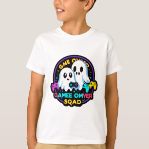 Ghost Gamer Squad – レトロアーケード・ハロウィンTシャツ Tシャツ