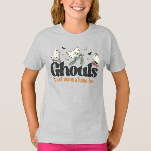 Ghost Ghouls Wanna Have Fun Tシャツ (正面)