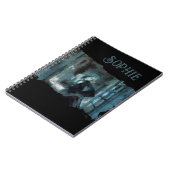 Ghost Girl in Blue – Haunting Surreal Art ノートブック (左側)