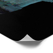 Ghost Girl in Blue – Haunting Surreal Art ポスター (角)