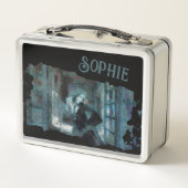 Ghost Girl in Blue – Haunting Surreal Art メタルランチボックス (裏面)