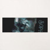 Ghost Girl in Blue – Haunting Surreal Art ヨガマット (裏面(横))