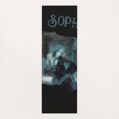 Ghost Girl in Blue – Haunting Surreal Art ヨガマット (裏面)