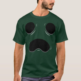 Ghost Halloween Face Plain Haunted Ghost Tour Mask Tシャツ