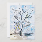 Ghost Halloween Print シーズンカード (正面)