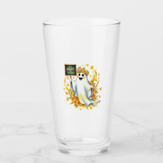 Ghost Haunt School Halloween タンブラーグラス (正面)