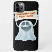 Ghost holding text  iPhoneケース (裏面)