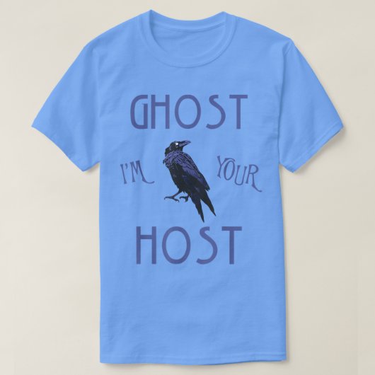 Ghost Host Foolish Mortals Scary Theme Park Haunte Tシャツ (デザイン正面)