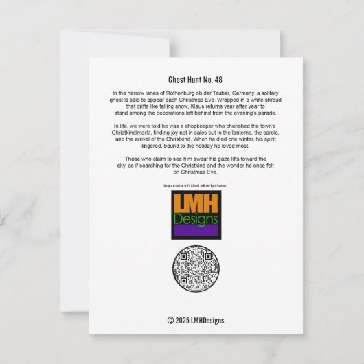 Ghost Hunt No. 48 サンキューカード (裏面)