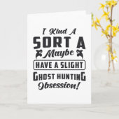 Ghost Hunter Ghost Hunting Obsession Paranormal カード (黄色い花)